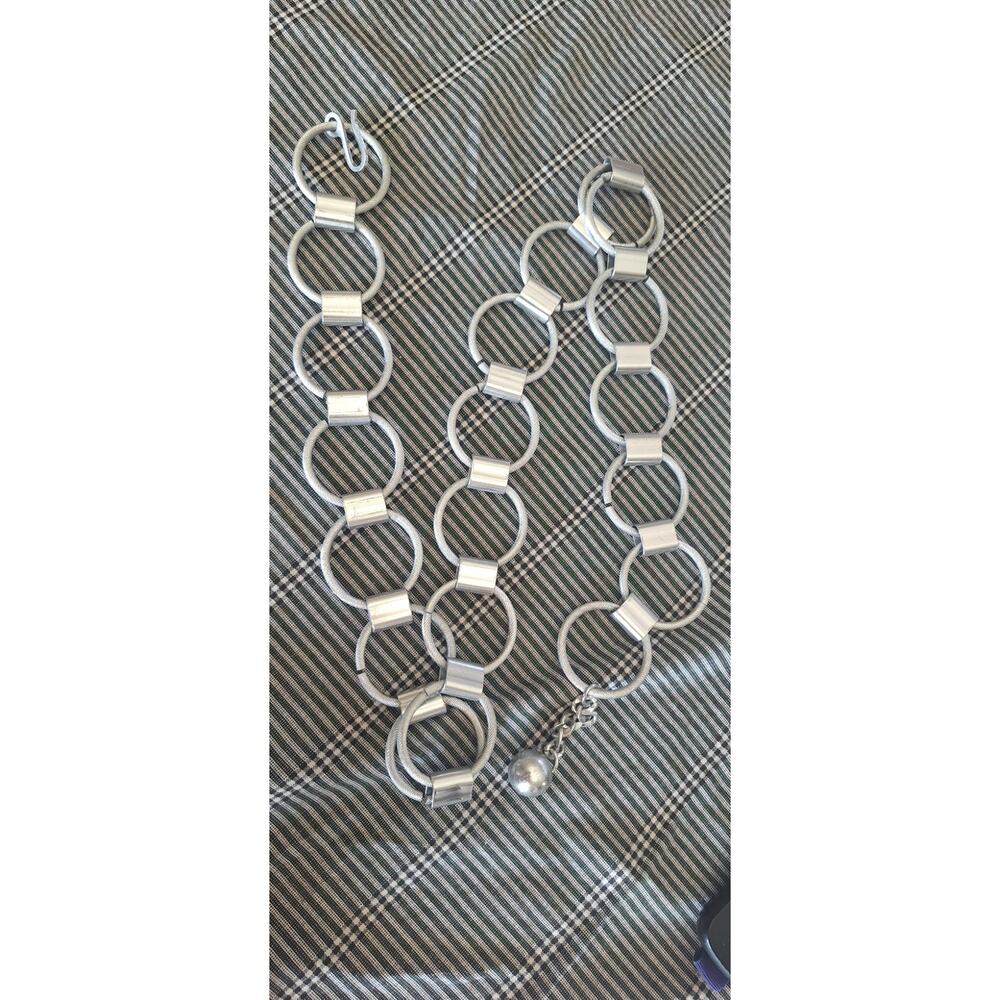 Steve Madden Circle-Link Chain Belt- size M/L 32" long